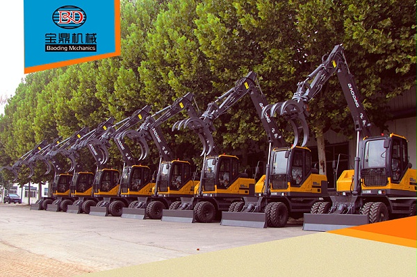 宝鼎轮式挖掘机抓木机厂家