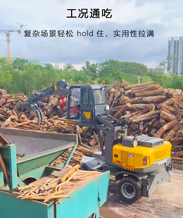 宝鼎升降驾驶室抓木机5