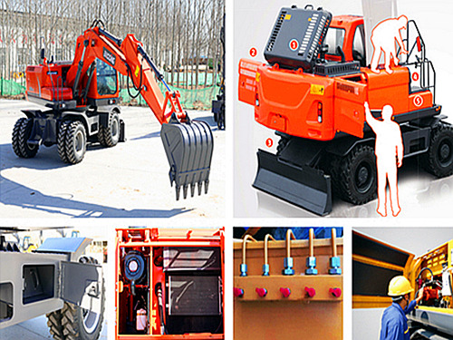 宝鼎150轮式挖掘机维护方便