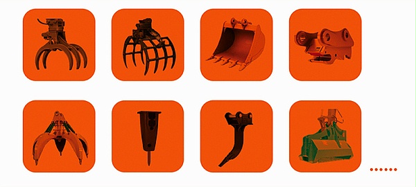 轮式挖掘机辅具