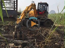 广西抓甘蔗机抓木机