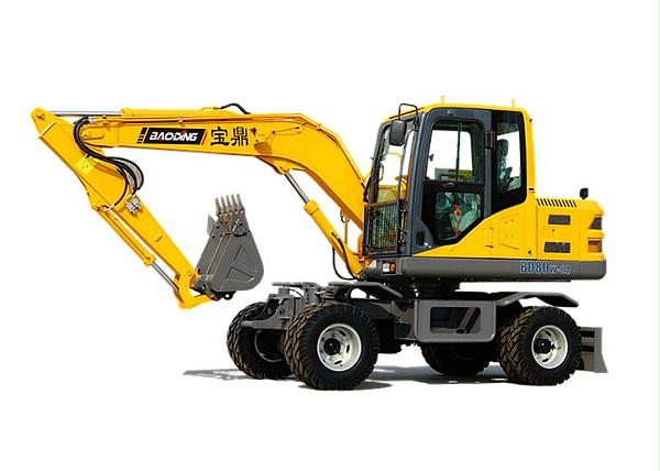 小型轮式挖掘机 小型轮式挖掘机