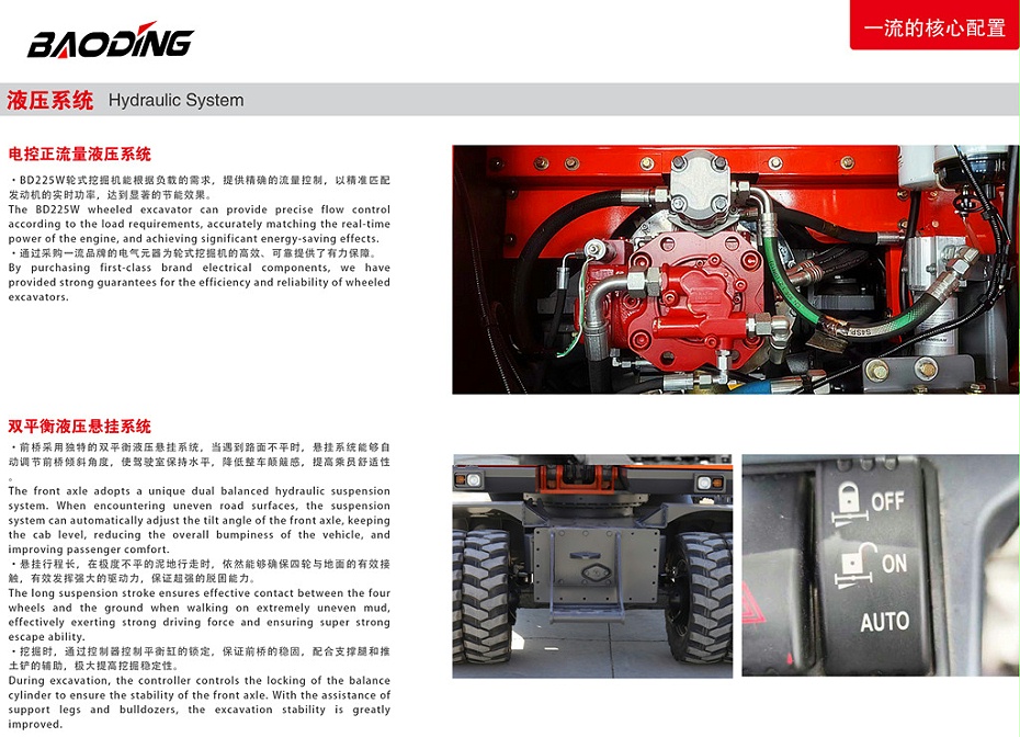 宝鼎BD225W轮式挖掘机
