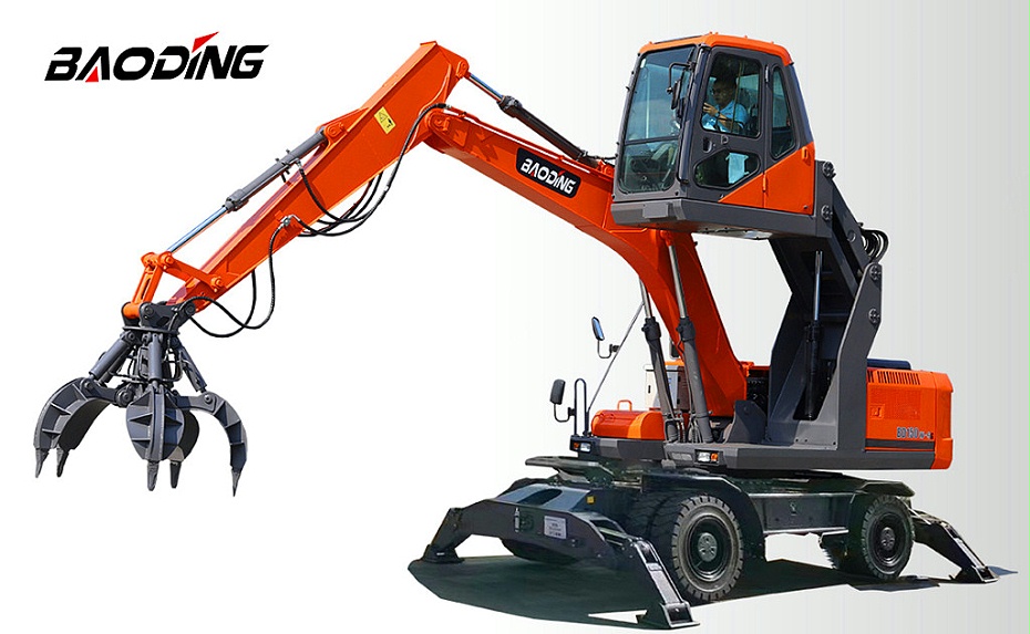 轮式挖掘机抓机