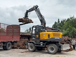 宝鼎125plus抓木机彰显品牌实力