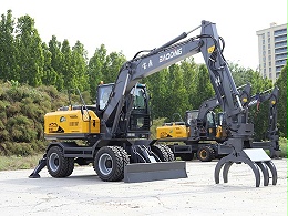 强劲高效宝鼎BD125S轮式抓木机工况全能手