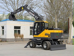 宝鼎BD95W多功能轮式挖掘机抓木机工作速度变慢的有效解决办法