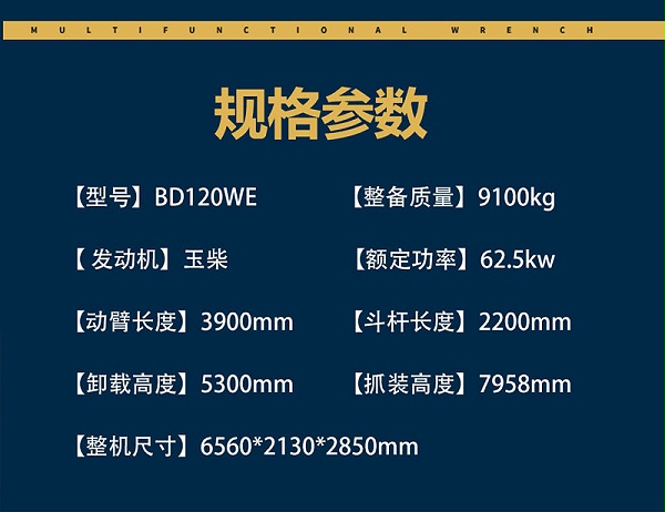 宝鼎BD120WE轮式抓木机