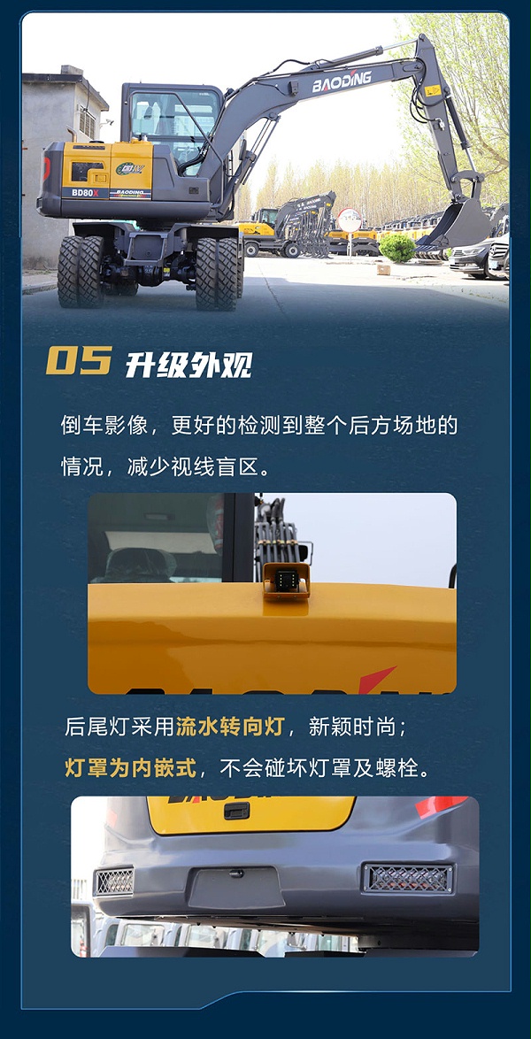 宝鼎BD80X轮式挖掘机