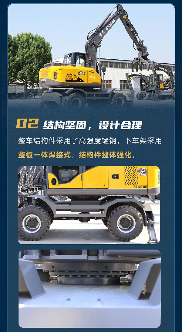 宝鼎BD120WE轮式抓木机