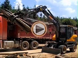 宝鼎轮式挖掘机抓木机厂家产品视频