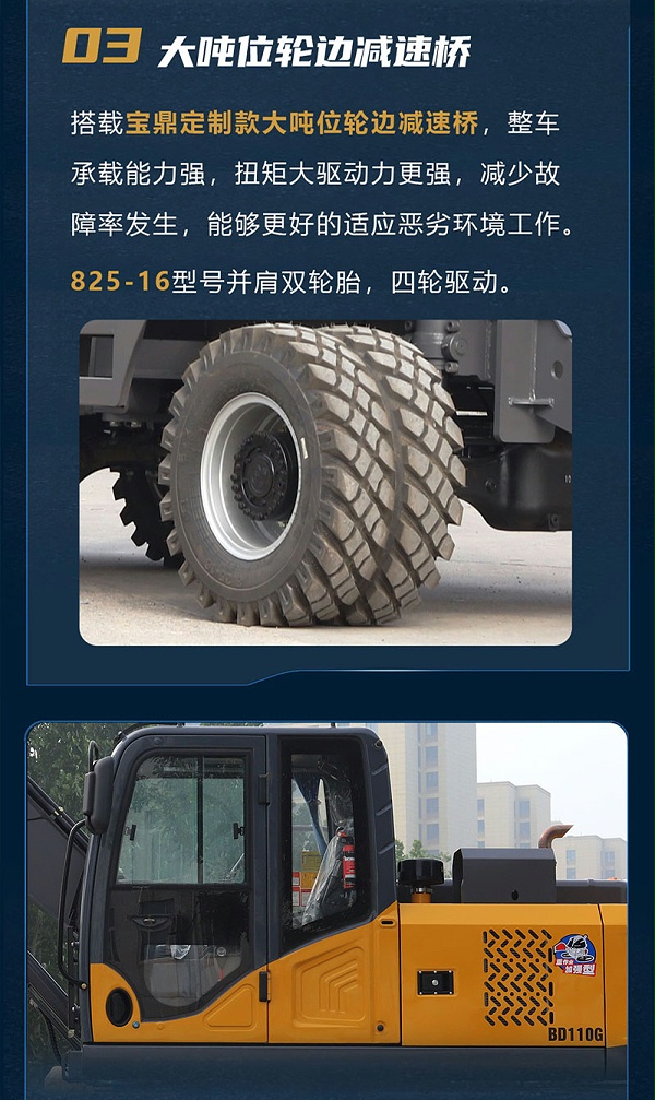 宝鼎110G轮式抓木机