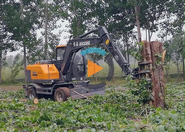 宝鼎95抓木机视频
