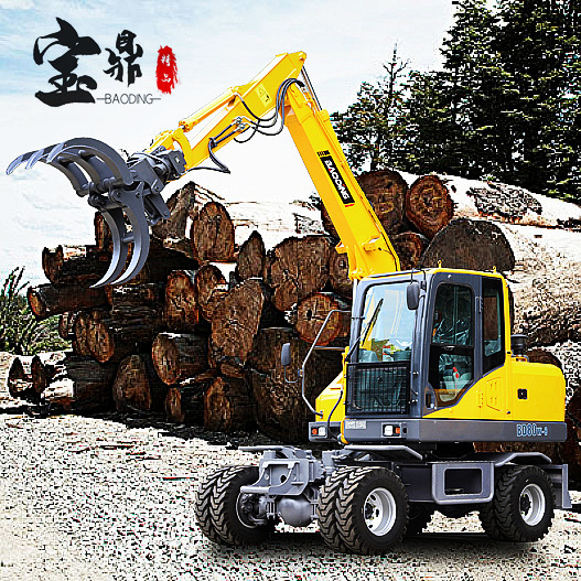 轮式抓木机图片